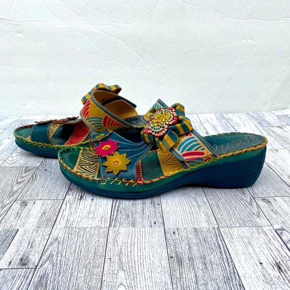 Elite Womens Love Slide Wedge Sandals Size 10 - Picture 3 of 12